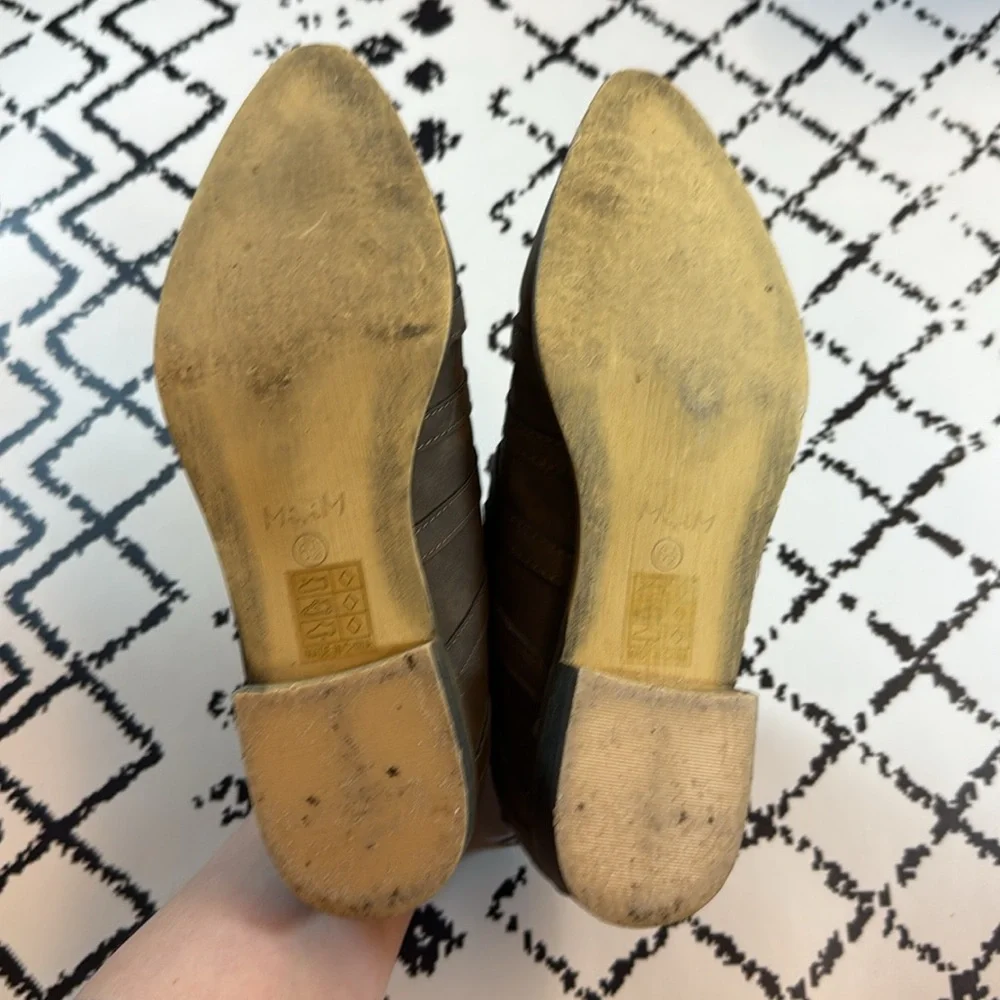 Mi.iM Brown Ankle Boots with Cut-Out Design - Women’s Shoes US Size 6.5 - EUC